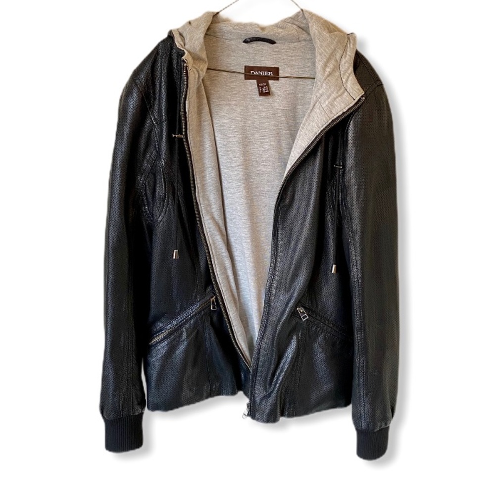 100% Genuine Leather Jacket (Black)